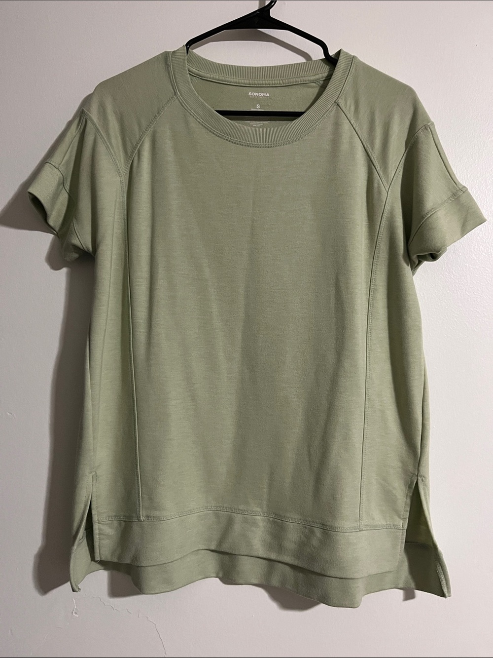 Sonoma Sage Green Short Sleeve Pullover